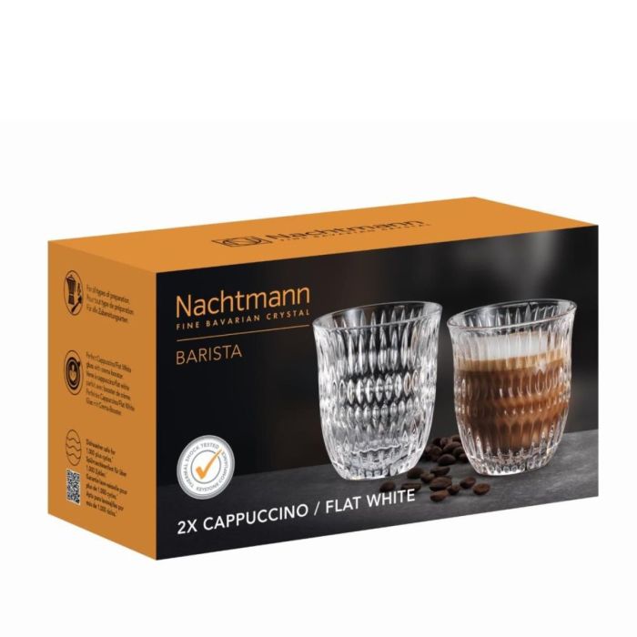 NACHTMANN - ETHNO CAPPUCCINO-/ FLAT WHITEGLAS 234ML 2PCS