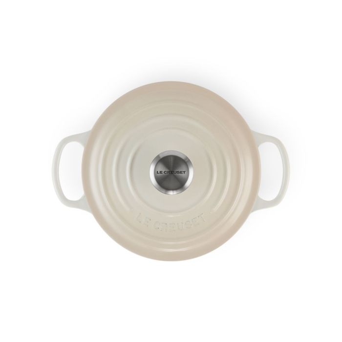 Le Creuset Ronde Braad/Stoofpan 22cm Meringue