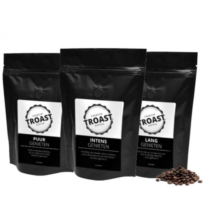Troast - espressobonen proeverij 3x250 gram