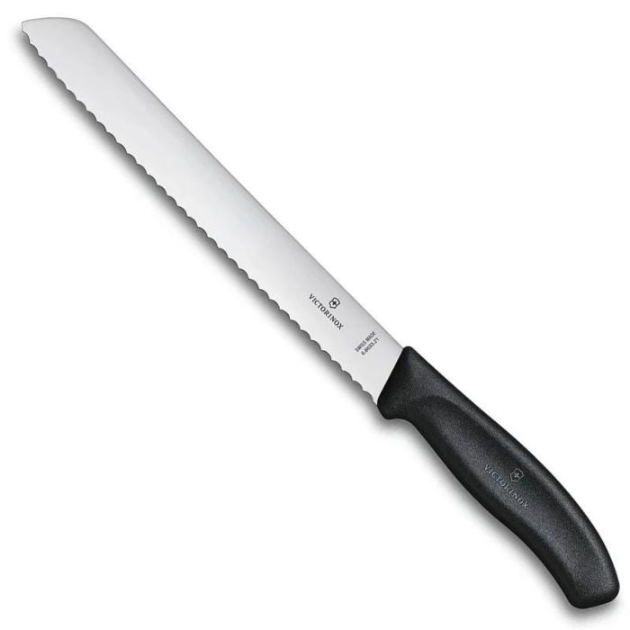 VICTORINOX BROODMES SWISSCLASSIC RVS/ZWART 21cm